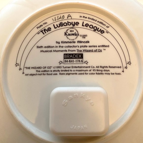 COMPLETE SET: Wizard of Oz Musical Moments Collector's Plates (8 plates) - Picture 16 of 16